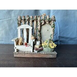 Dezine Country Garden 3D Photo Picture Frame Sunflower Birds 5.5” Tall